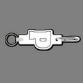 Key Clip W/ Key Ring & Capital Letter P Key Tag